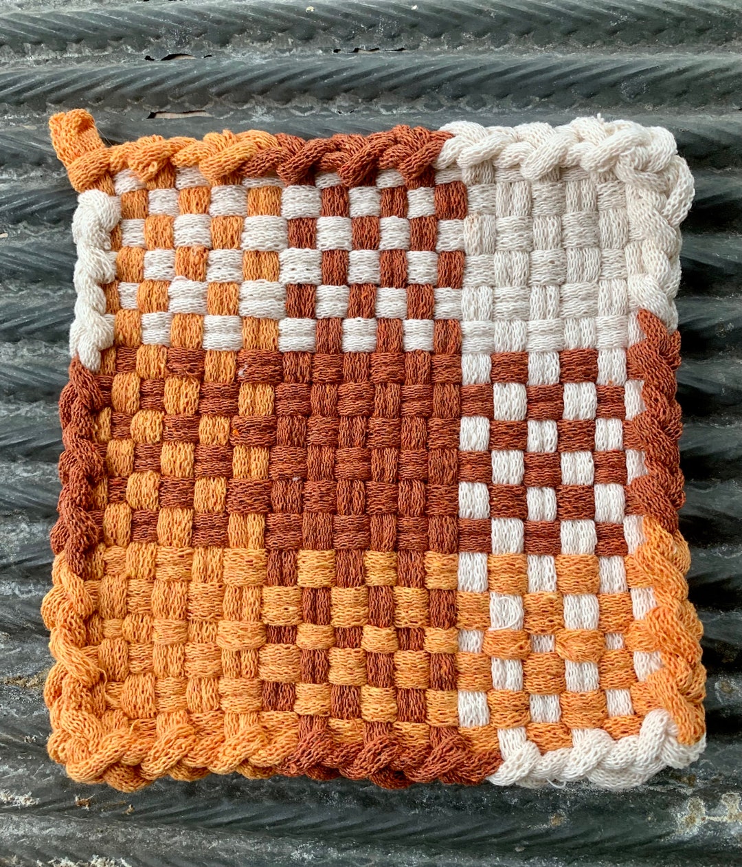 Candy Corn Pot Holder Hot Pad Kitchen Ware Handcrafted Etsy