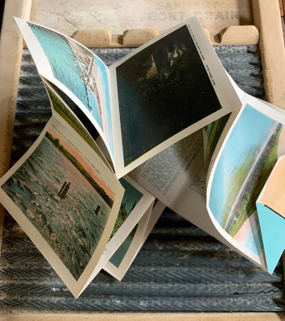 Ephemeral Memorabilia,Collecting Scrapbooking Postcard Collecting Finger Lakes NYC Souvenir Folder Unused Vintage Postcards