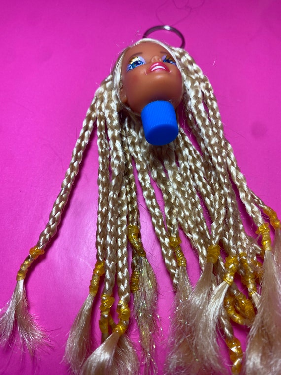 Barbie head keychain stash Vintage 1991 Sun Sensati… Gem