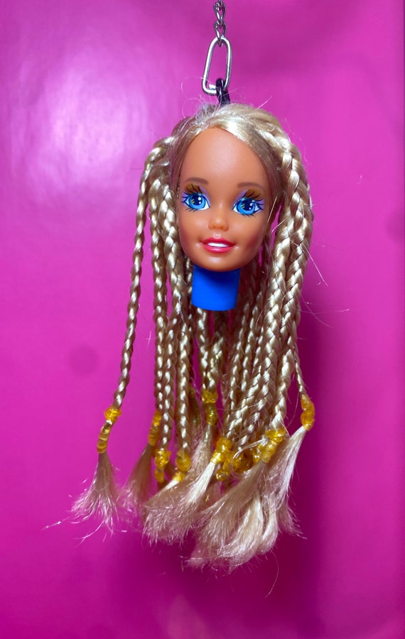 Barbie head keychain stash Vintage 1991 Sun Sensati… Gem