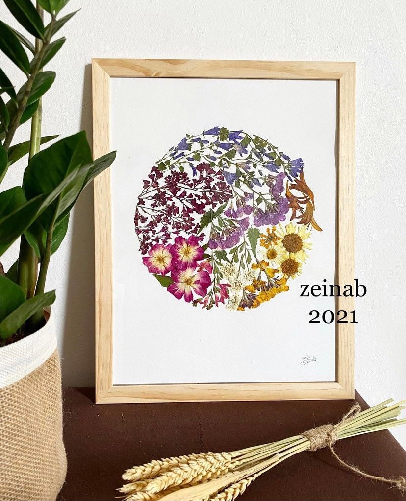 Cadre Fleurs Séchées