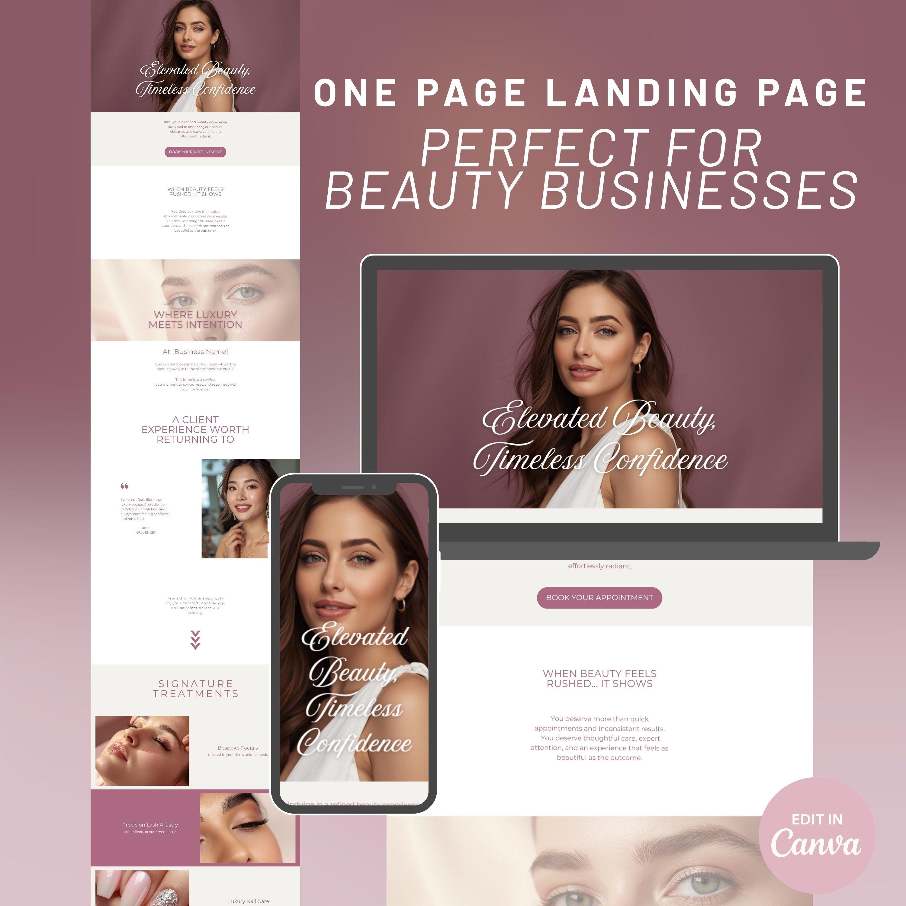 Bagaimana membina landing page khusus untuk setiap perkhidmatan estetik?