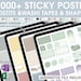 1000+ Goodnotes STICKY POSTIT, sticker note, sticky postit, digital planner sticker, planner sticky note, digital notes, pre-cropped sticker 