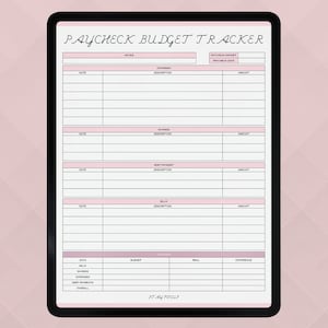 Printable ULTIMATE BUDGET TRACKER, Financial Goals Tracker, Income ...