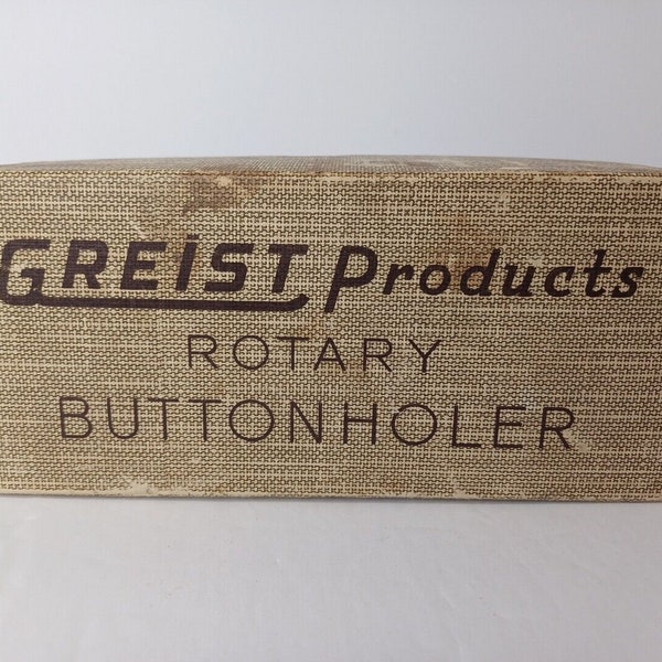 Greist Rotary Buttonholer 1956 Made in USA Vintage Naaiherstel