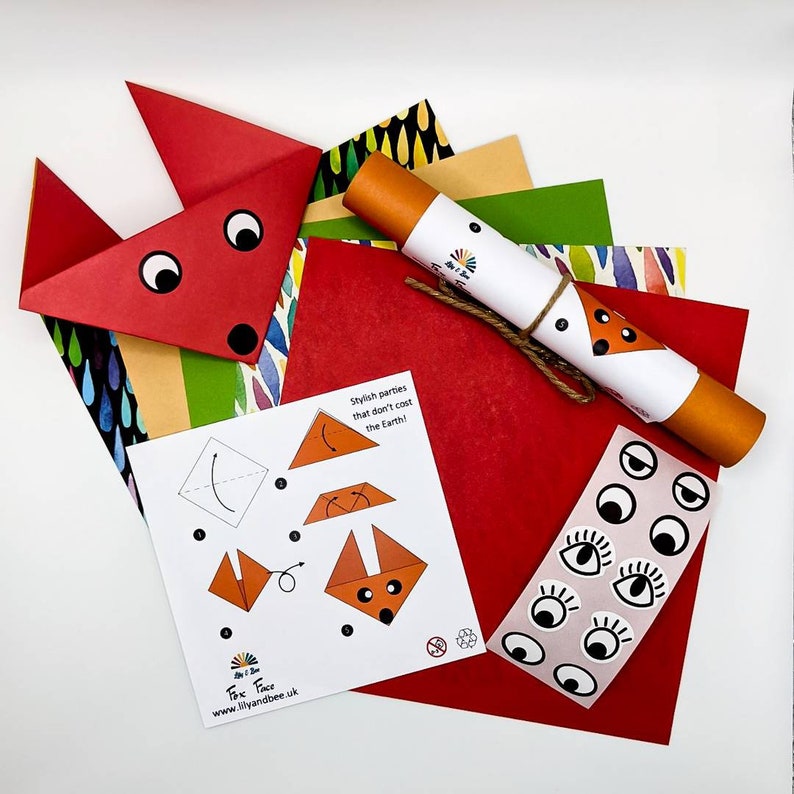 Party Bag Fillers Origami Animals Craft Set Eco Party - Etsy UK