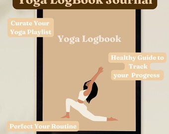 Yoga Progress Tracker Journal: Wellness Journey (Digital Download)