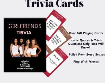 Girlfriends Trivia, Girls Night Games, Sitcom Trivia, Funny Quotes,