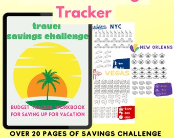 Vacation Savings Planner, Travel Budget Workbook