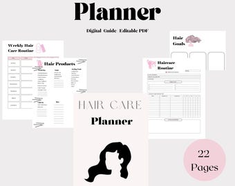Hair Goals Planner: Daily Haircare Regime (Printable PDF)