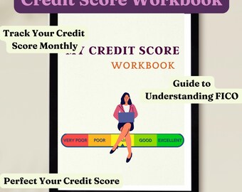 Fix My Credit Workbook DIY Credit Repair Tracker EBook