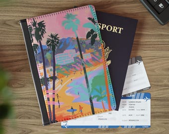 Tropical Beach Passport Cover, Gifts For Traveler