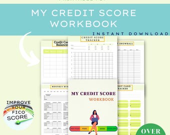 Credit Score Workbook: DIY Credit Repair Tracker (EBook)