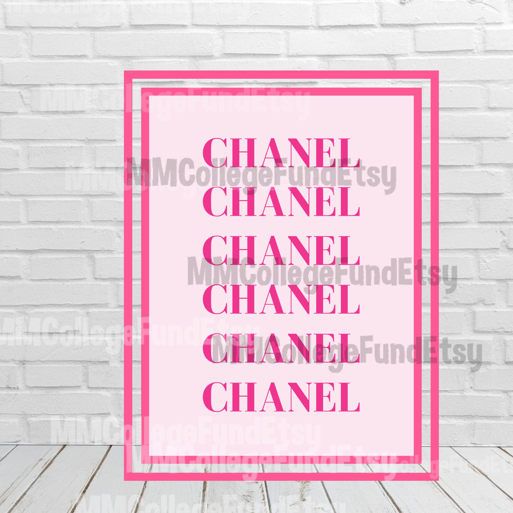 Pink Fashon Wall Art Designer Fashion Glam Art Chic Art for Etsy