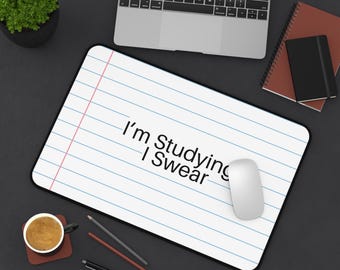 I'm Studying Notepad desk mat, Back To School Accessories, Dorm Gift