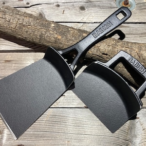 Cast iron spatula and scraper set