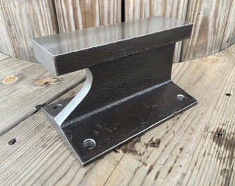Knife makers anvil. With mounting holes and overhang