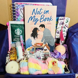 Romance Book Gift Box: "Not in My Book" with Stickers & More image 1