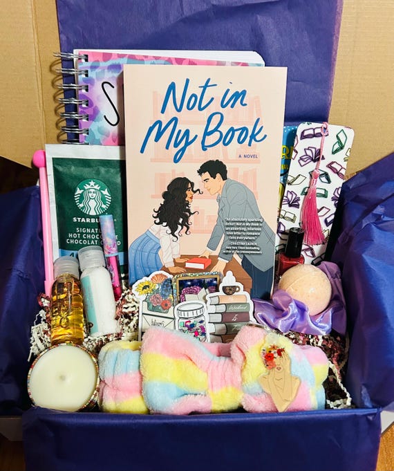 Romance Book Gift Box: "Not in My Book" with Stickers & More