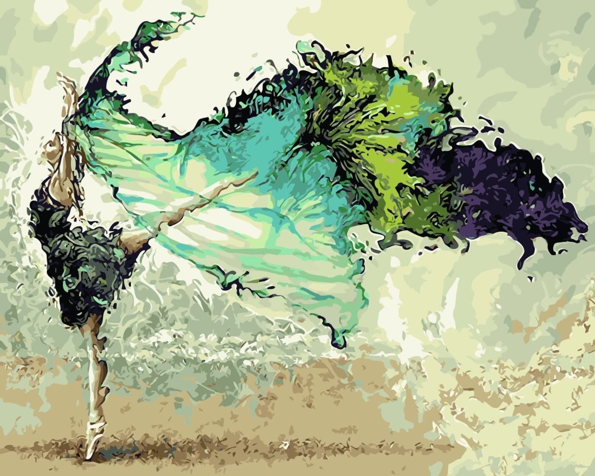 DIY Paint by Numbers for Adults Framed Canvas and Wooden Etsy