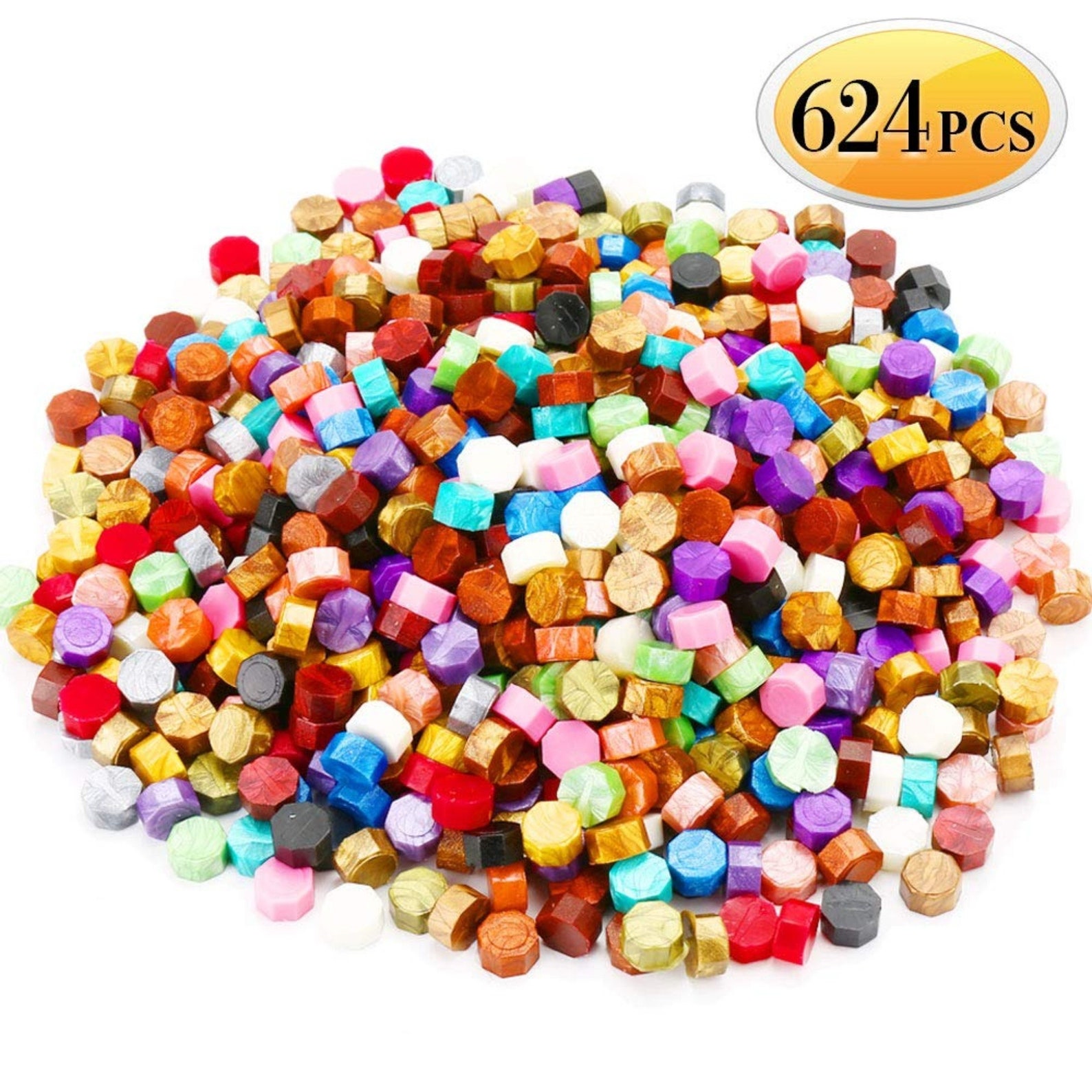 624PCS Sealing Wax Beads with 2PCS Tea Candles and 1 PC Wax Etsy