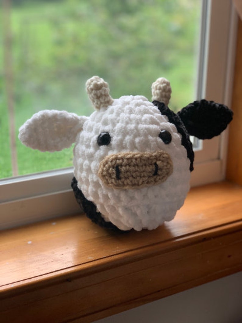 Crochet cow cow squishmallow crochet cow toy handmade cow | Etsy
