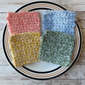 set of 4 kitchen scrubbies, kitchen scrubber, dish scrubby, crochet scrubby, dish scrubber, kitchen decor, kitchen cleaning scrubby, scrubby