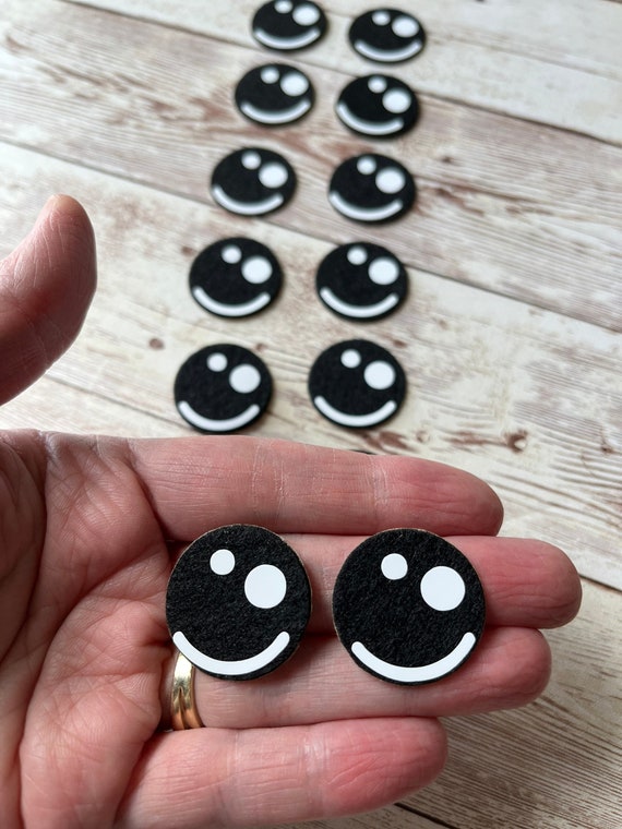 Shy Dot Eyes,felt Eyes Kawaii Eyes, Felt Eyes Amigurumi Eyes for