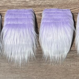fur gnome beards, faux fur beards, craft fur beards, fur beards, gnome beard, pre-cut gnome beards, purple beards, frosted purple beard