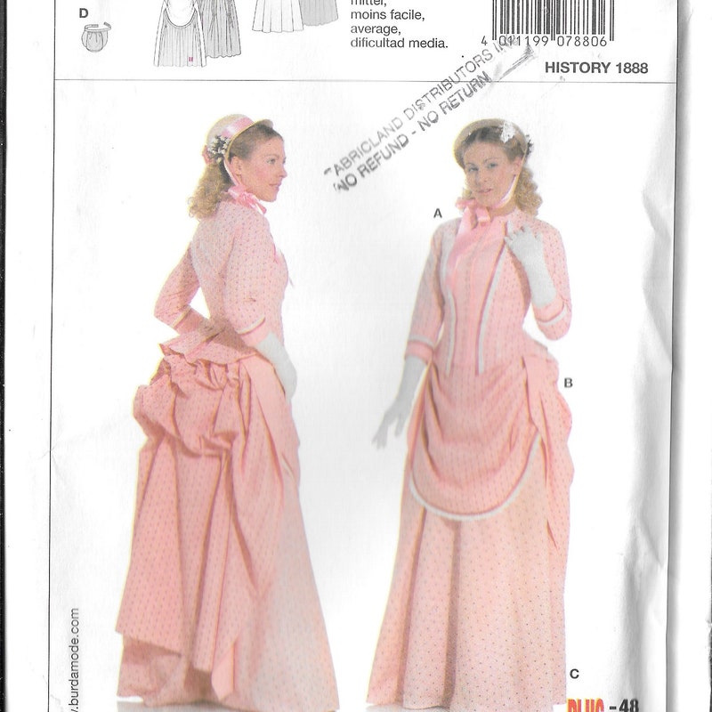 Bustle Skirt Pattern Etsy