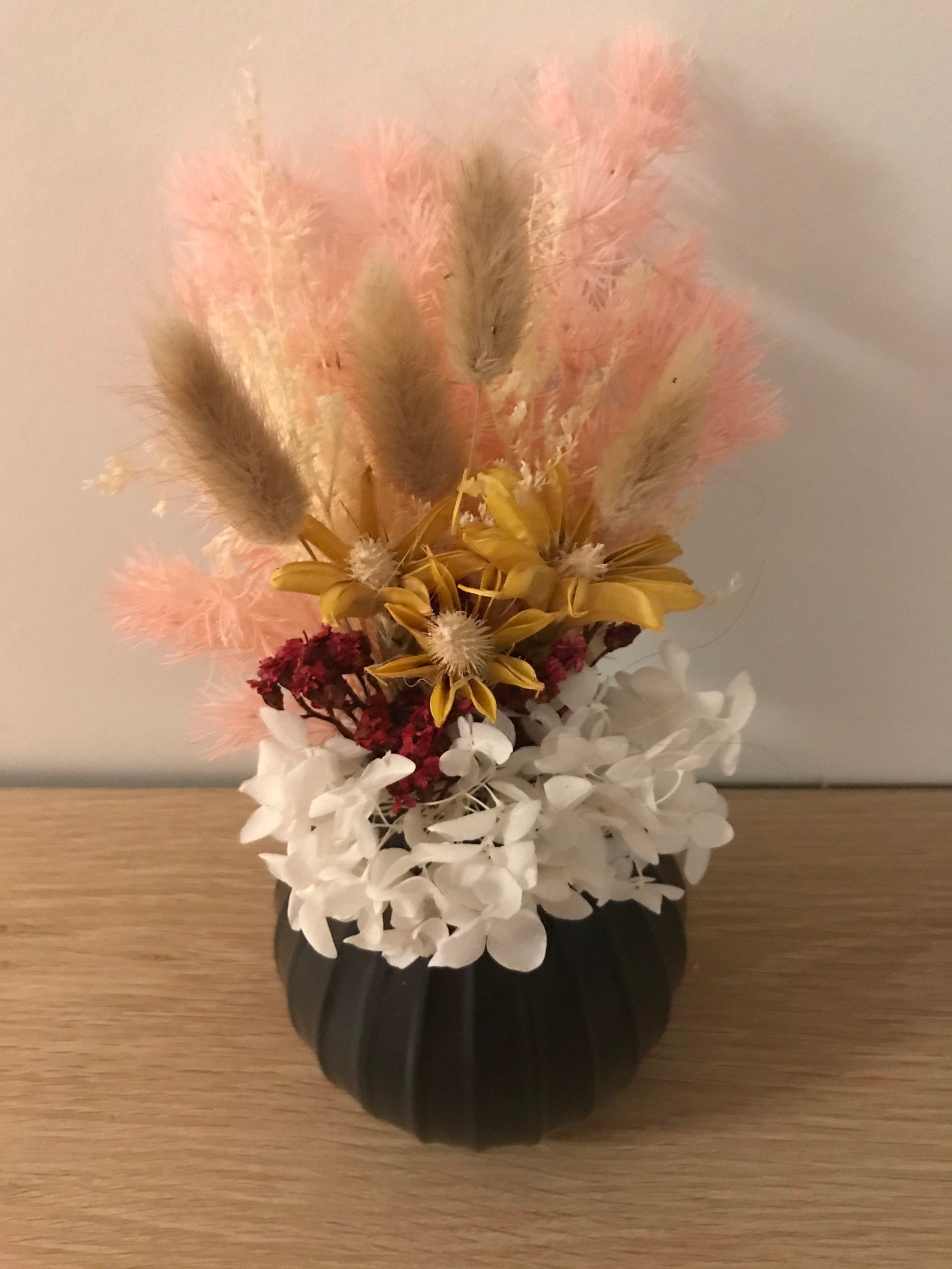 Multicoloured flower arrangement Dried Flowers Reed Etsy