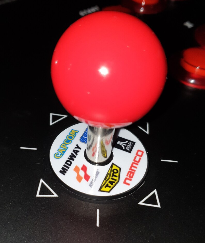 Arcade Logos White Version Arcade1up / Sanwa Joystick Dust Cover for