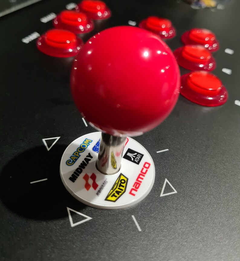 Arcade Logos White Version Arcade1up / Sanwa Joystick Dust Cover for