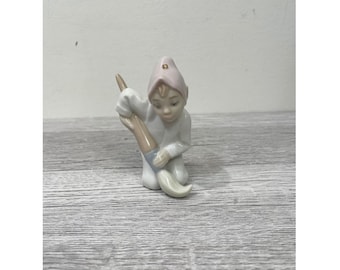 Lladro 5938 Duende Elf with paint brush ornament Spain 1992