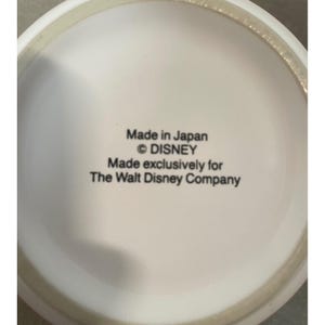 Disney Mickey Mouse World Traveler Postage Stamp Coffee Mug Red Made in Japan image 3