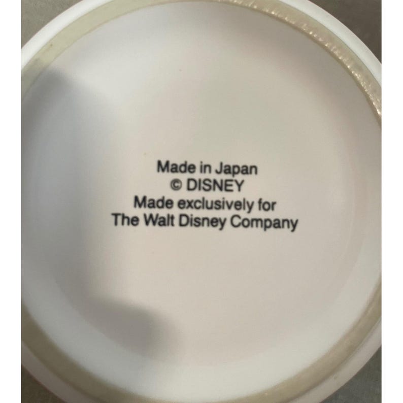 Disney Mickey Mouse World Traveler Postage Stamp Coffee Mug Red Made in Japan image 3