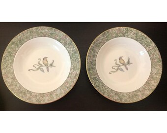 wedgwood humming birds soup bowl 8 inches Set Of 2