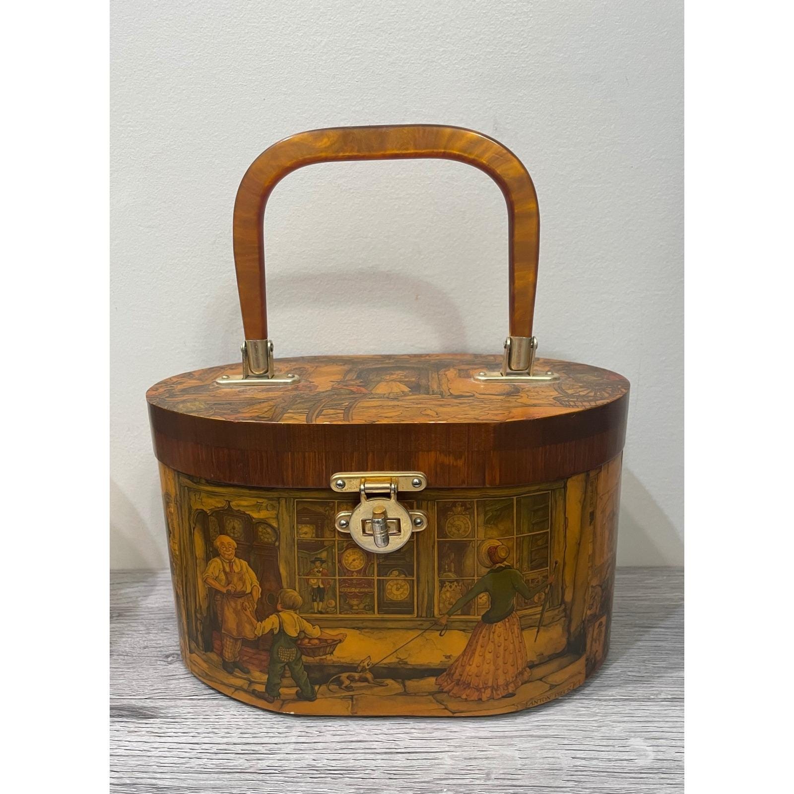 Vintage Wood Box Purse - Etsy