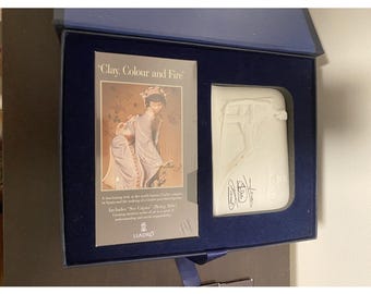 Vintage Lladro Collectors Society Don Quixote Plaque 1985, In Box.