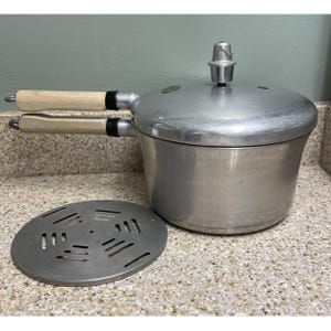 Presto 4 Quart National Schnellkochtopf Holzgriffe Modell-40 USA Mit