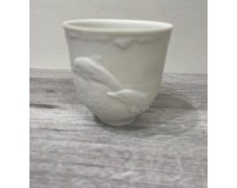 Lladro 17658 Dolphins At Play Collectors Society 1998 White Bisque Candle Holder