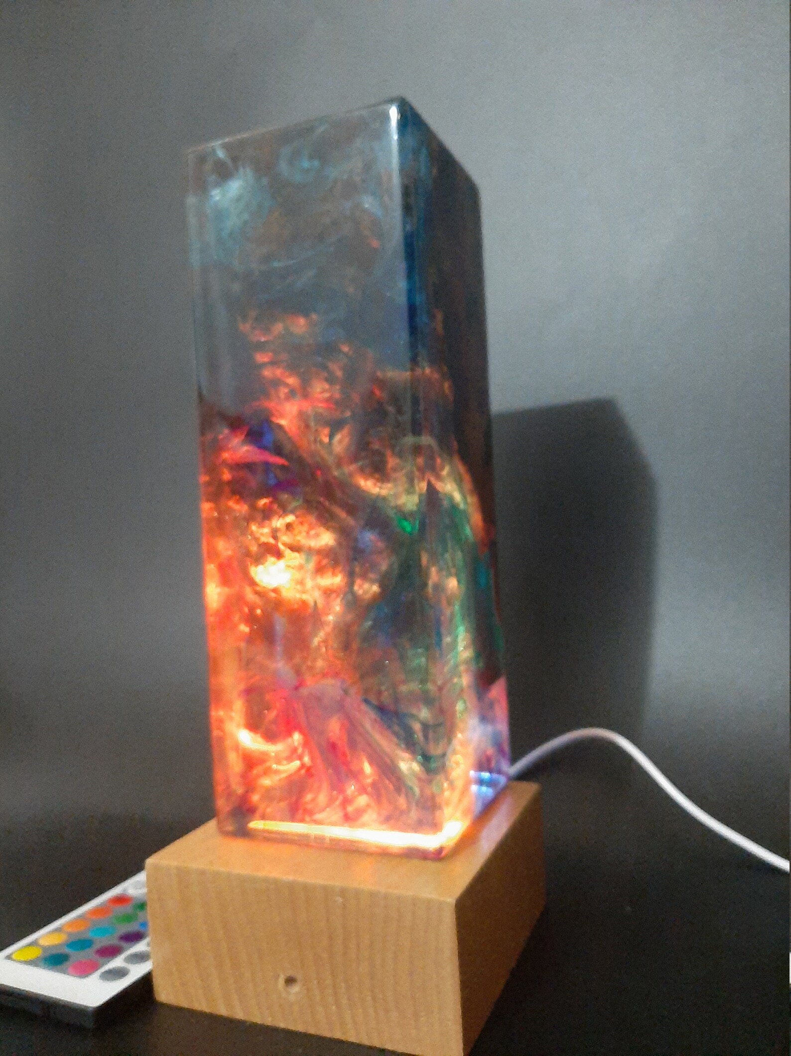 Epoxy lamp nightlights nightlighting bedroom decor desk Etsy