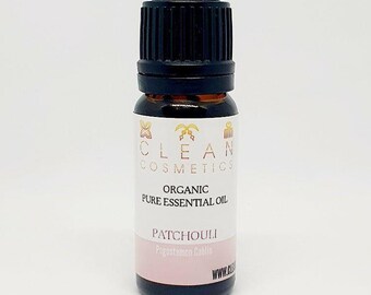 Aceite esencial orgánico de pachulí + Bolsa de lino de regalo