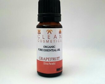 Aceite esencial orgánico de pomelo + quemador de aceite y cera de regalo y bolsa de lino