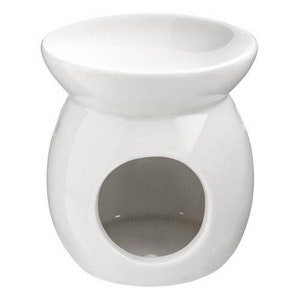 Handmade Ceramic Wax / Oil Burner White or Grey