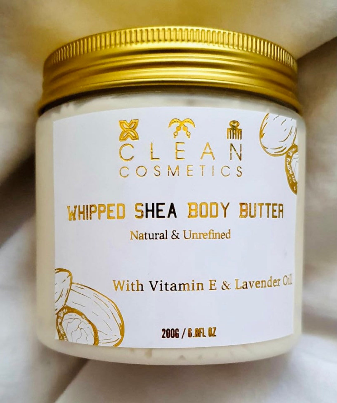 Shea Whipped Body Butter With or Without Shimmer Infused Etsy UK