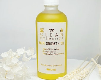 Aceite orgánico para el crecimiento del cabello