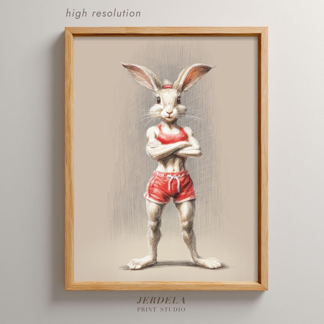 Slim Rabbit Body Pinterest Fitness Female Rabbit Art | Muscle Bunny Drawing | Strong Woman Gym ...