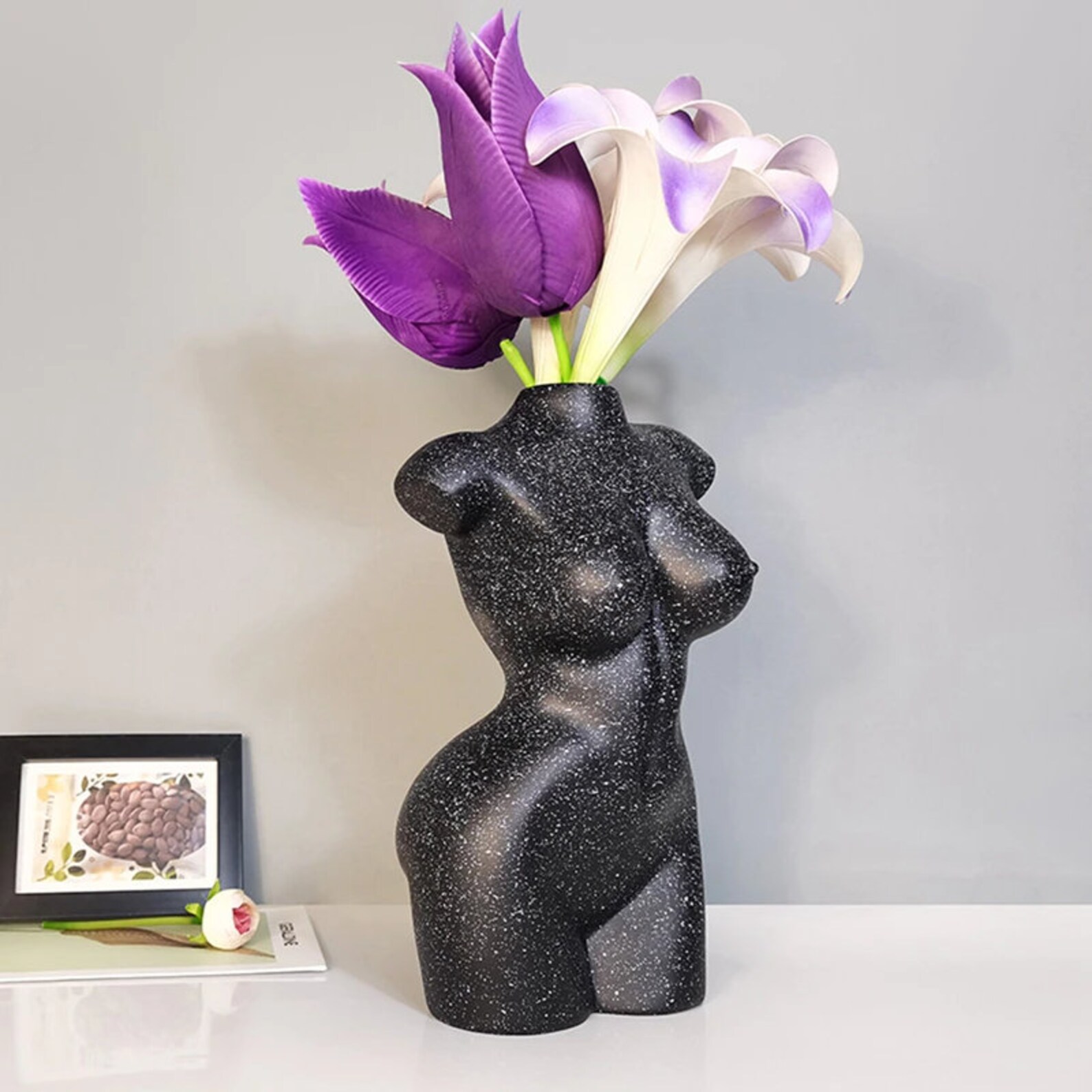Modern Resin Woman Body Vase Figure Etsy