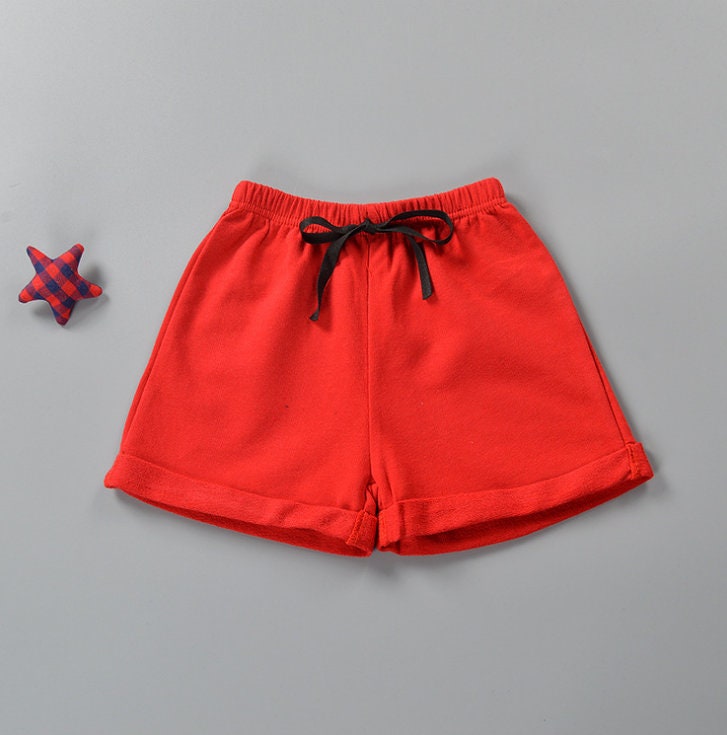 Toddler Solid Color Shorts Children's Unisex Summer - Etsy UK